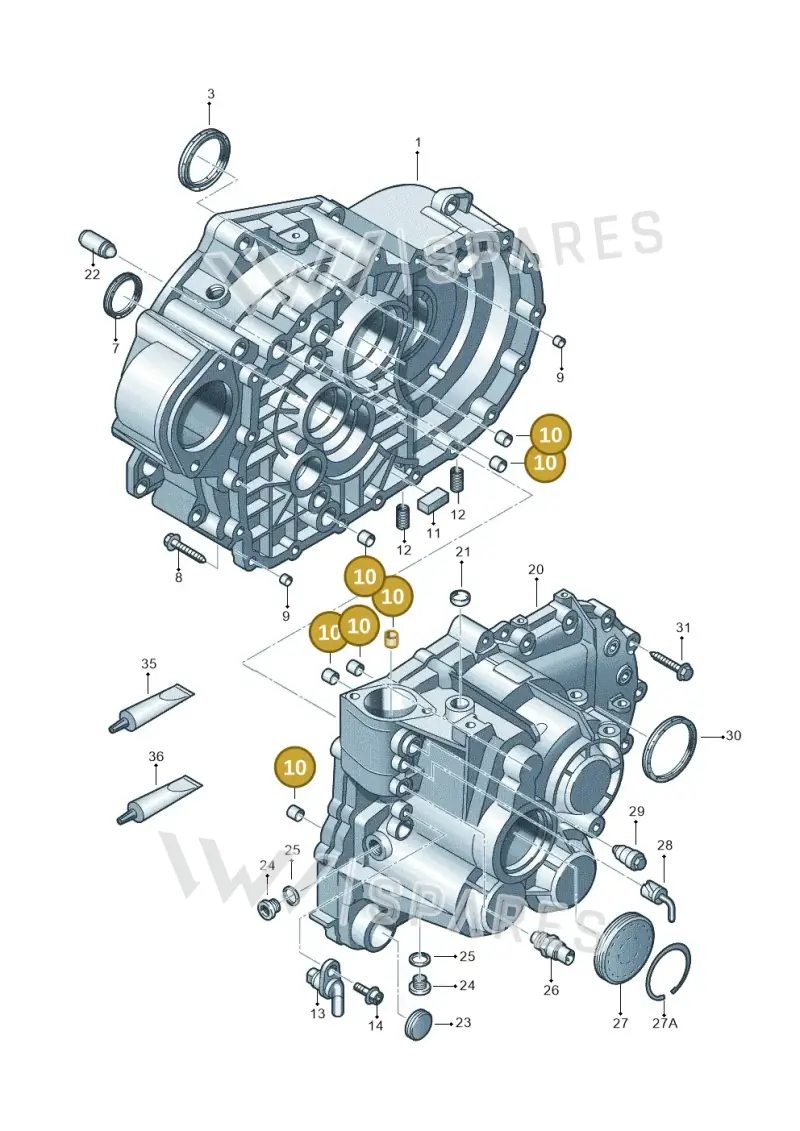 0A5301374 — Skoda Octavia (2019-2024) diagram 868301450, position 10