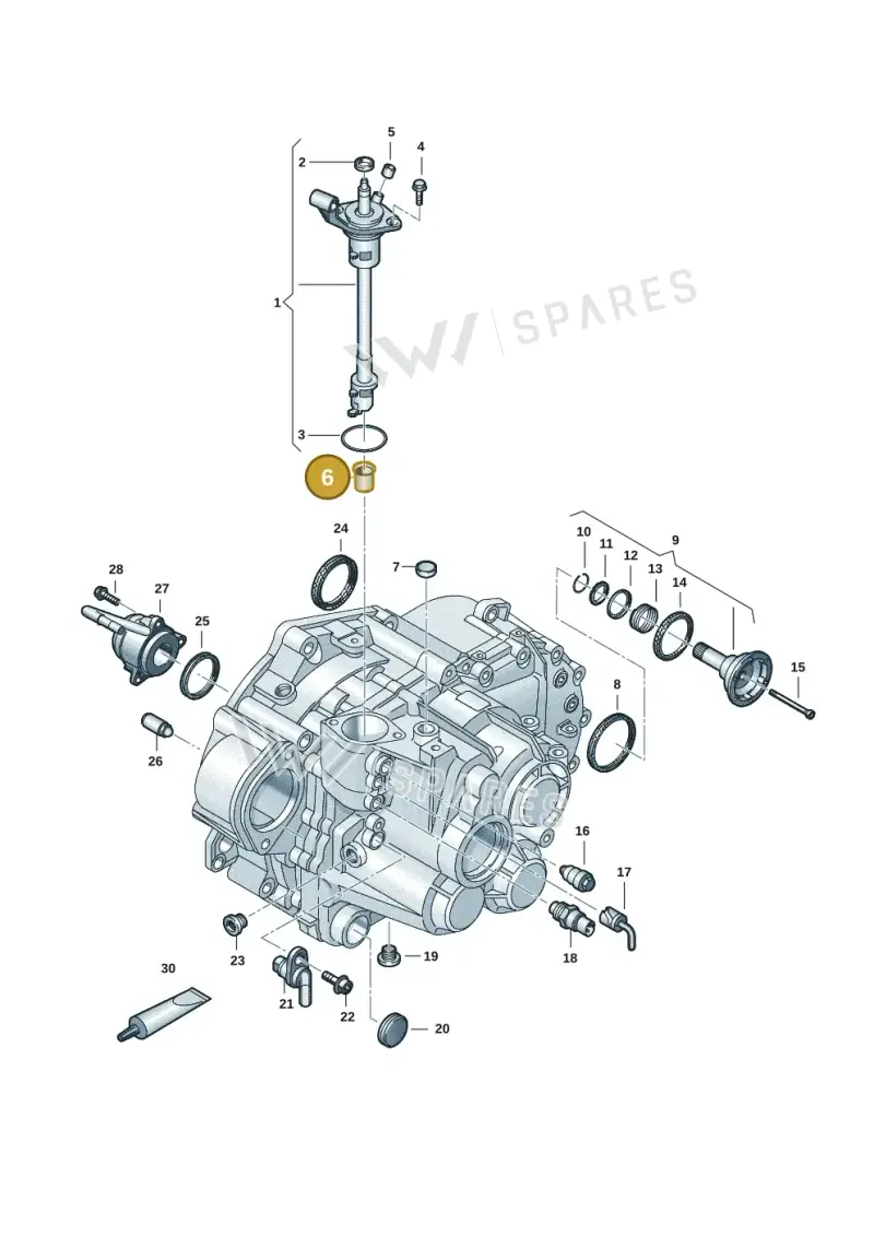 0A5301374C — Skoda Karoq (2017-2022) diagram 2ka300570, position 6