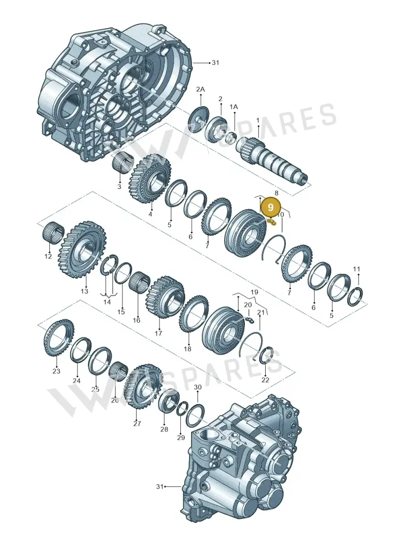 0A5311313D — Skoda Superb (2013-2015) diagram 194311580, position 9