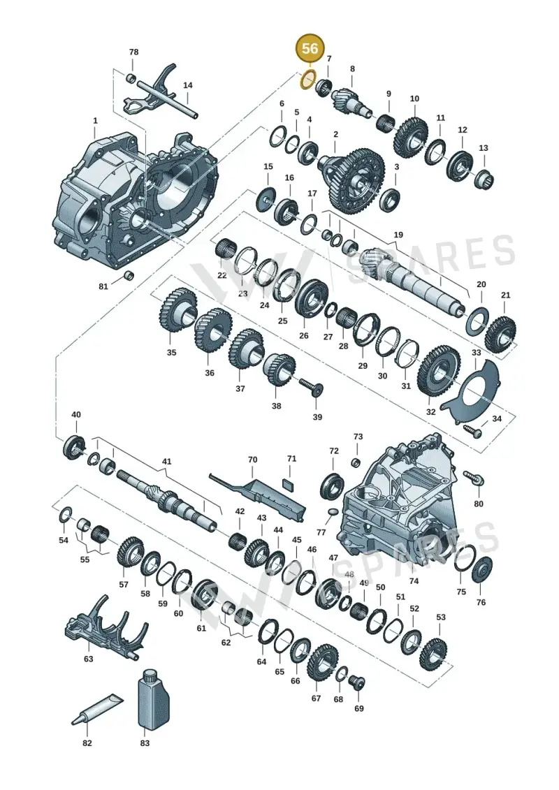 0A5498114C — Skoda Octavia (2019-2024) diagram 5h0311150, position 56