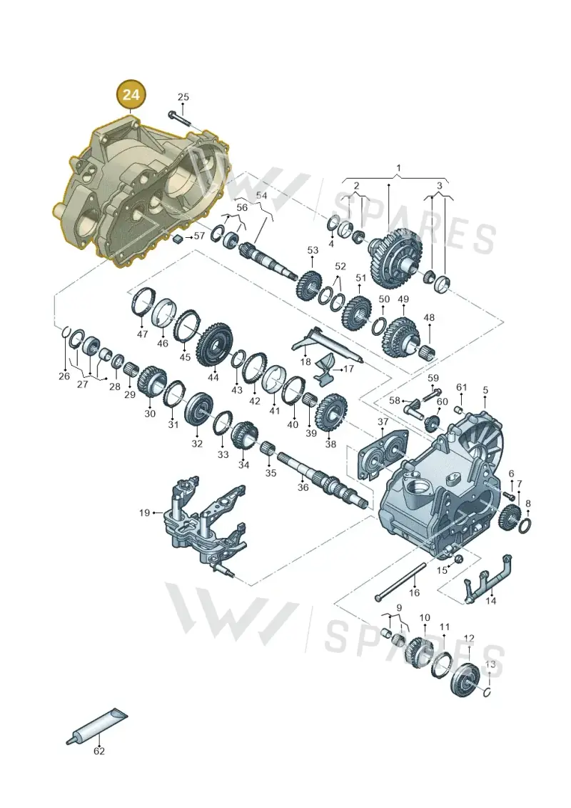 0AF301107E — Skoda Octavia (2017-2020) diagram 827305060, position 24