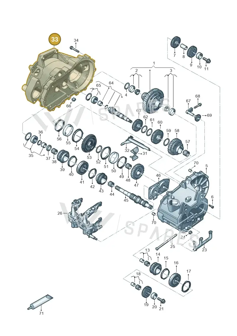 0AJ301107G — Skoda Fabia (2021-) diagram 827310030, position 33