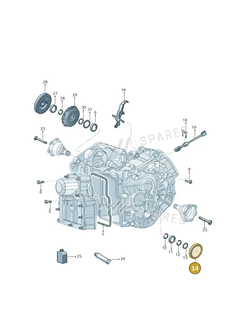 0AM301212A — Skoda Yeti (2013-2017) diagram 714360000, position 14