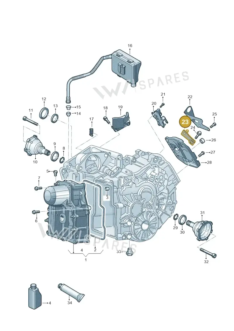 0AM321171C — Skoda Karoq (2017-2022) diagram 869321550, position 23