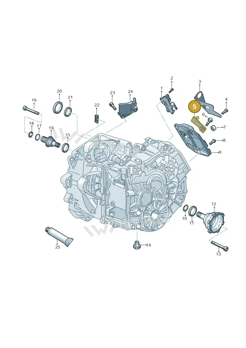 0AM321171F — Skoda Superb Combi (2023-) diagram 827345110, position 5
