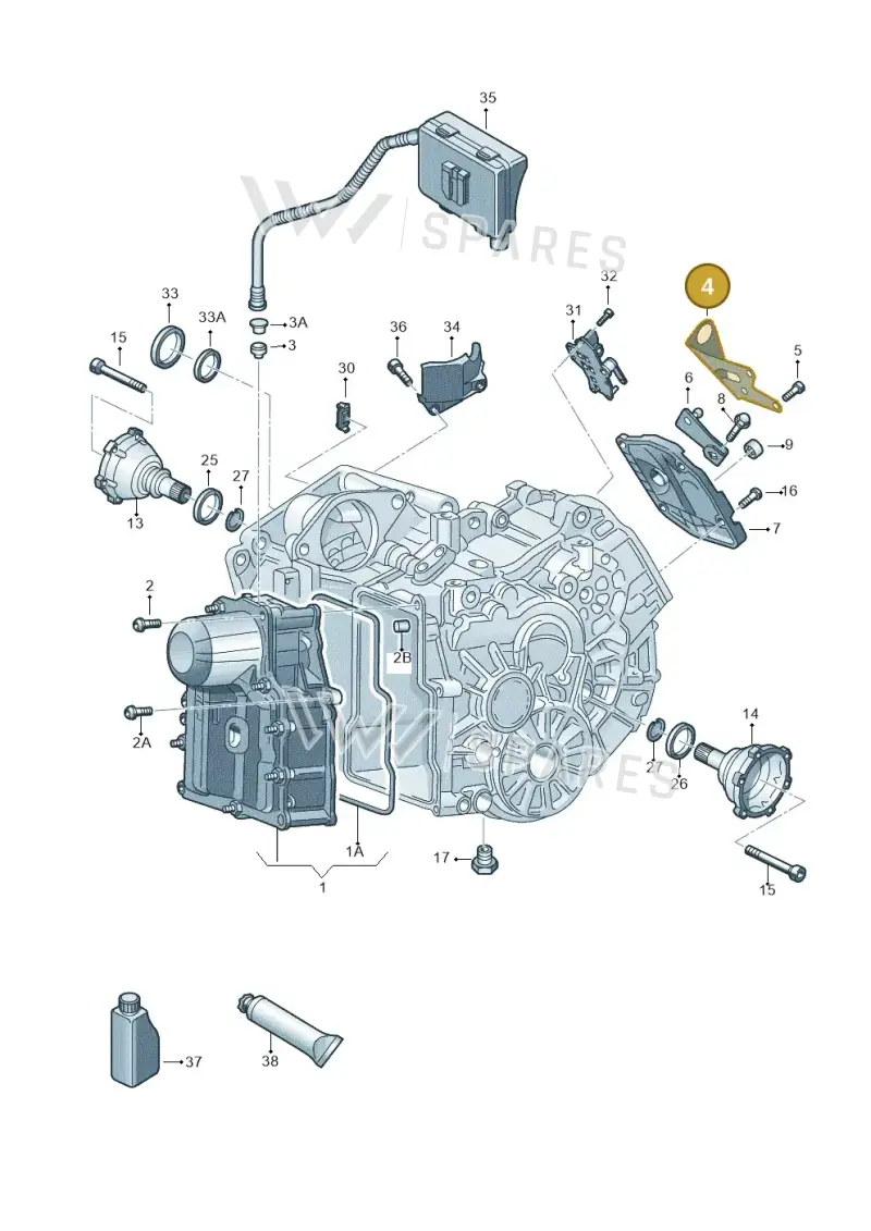 0AM321397B — Skoda Octavia (2017-2020) diagram 753321051, position 4