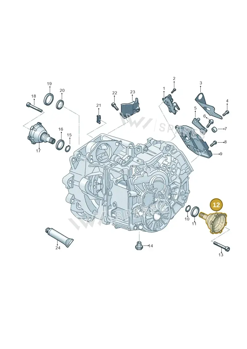 0AM409343 — Skoda Octavia (2019-2024) diagram 827345020, position 12