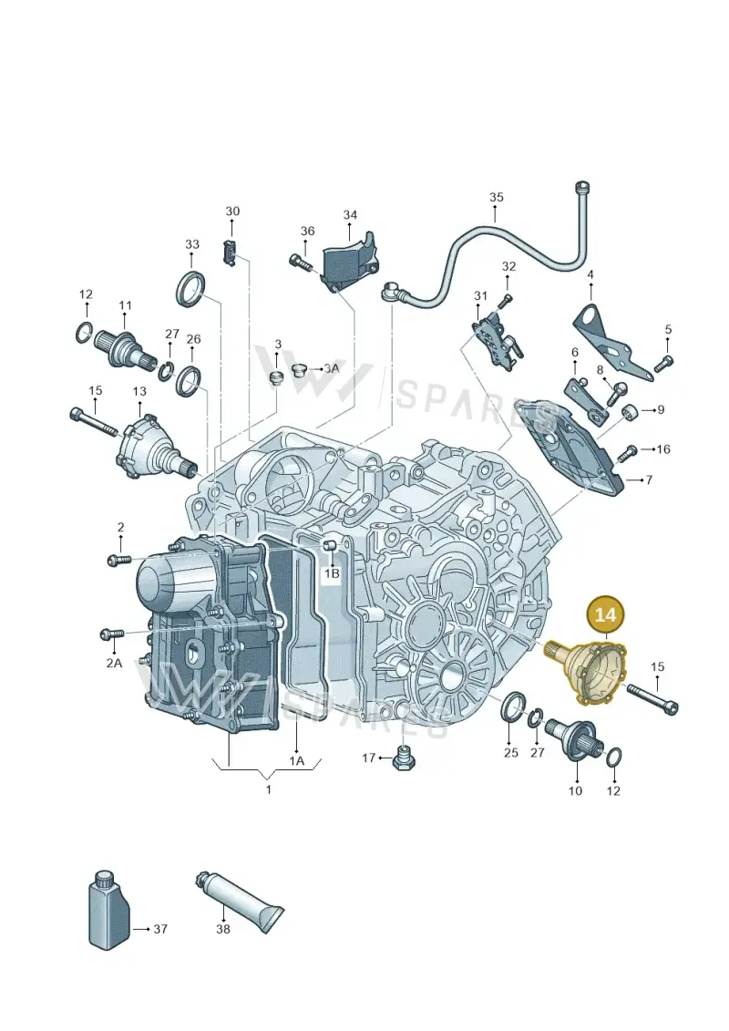 0AM409343A — Skoda Octavia (2017-2020) diagram 666321062, position 14