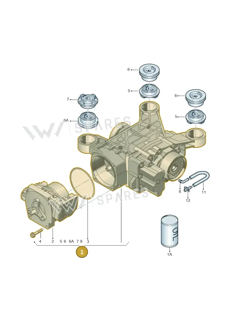 0AV525010K — Skoda OCTAVIA/COMBI/4X4      04> (2004-) diagram 412525100, position 1