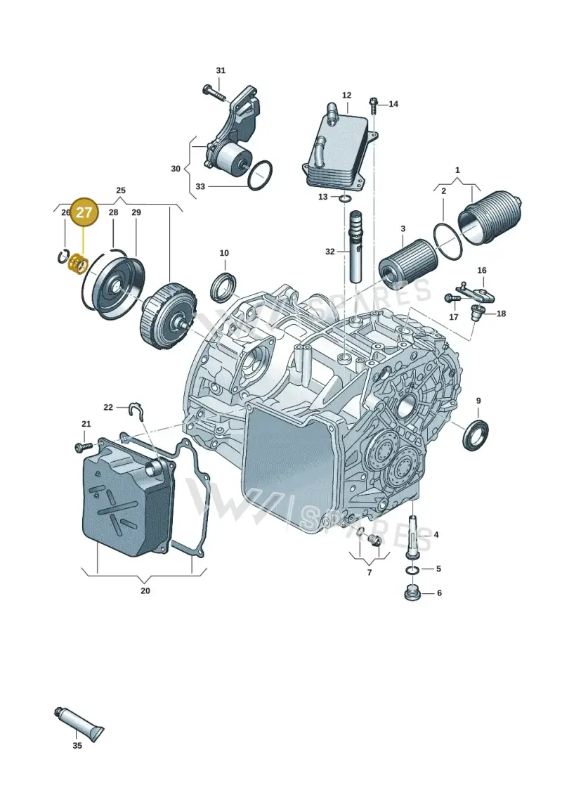 0BH398008 — Skoda Octavia (2019-2024) diagram 827300657, position 27