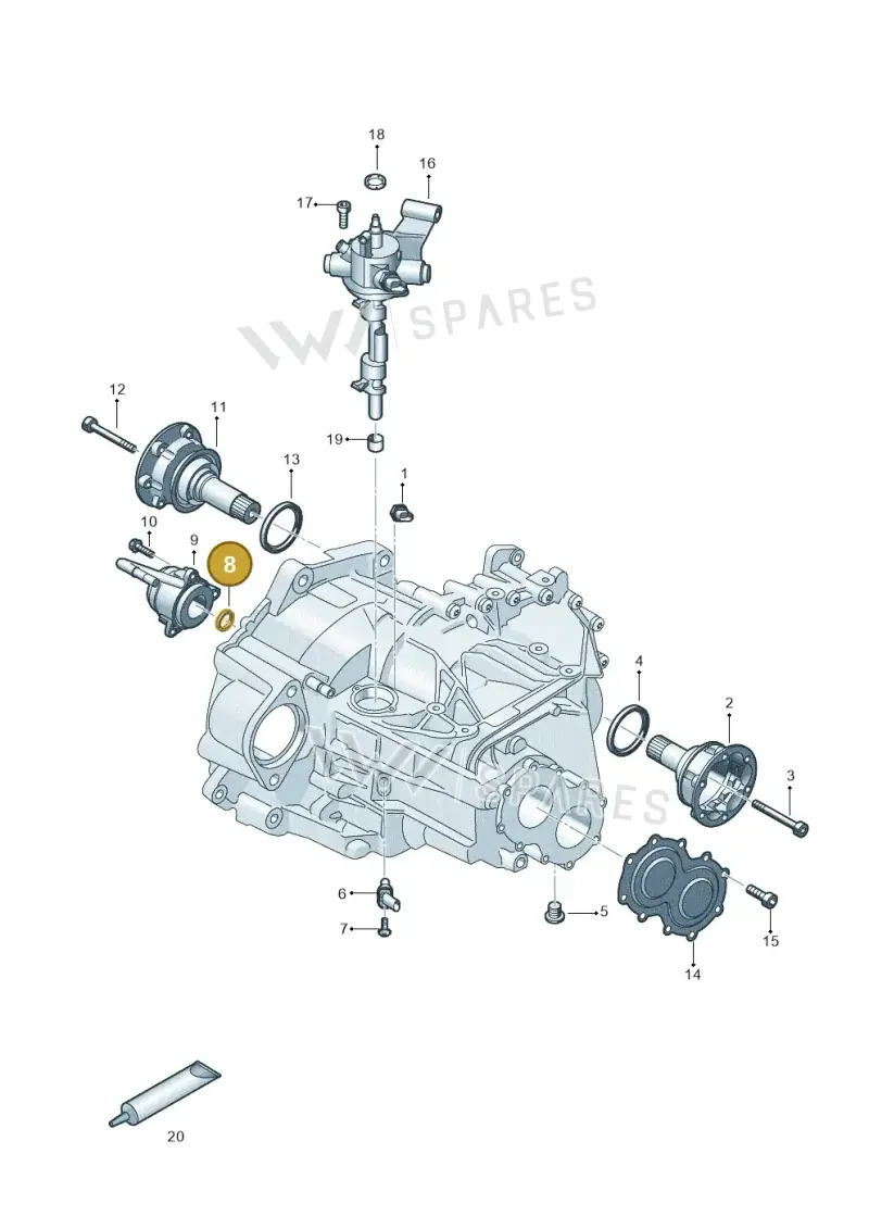 0C9311113B — Skoda Slavia (2021-) diagram 596300102, position 8