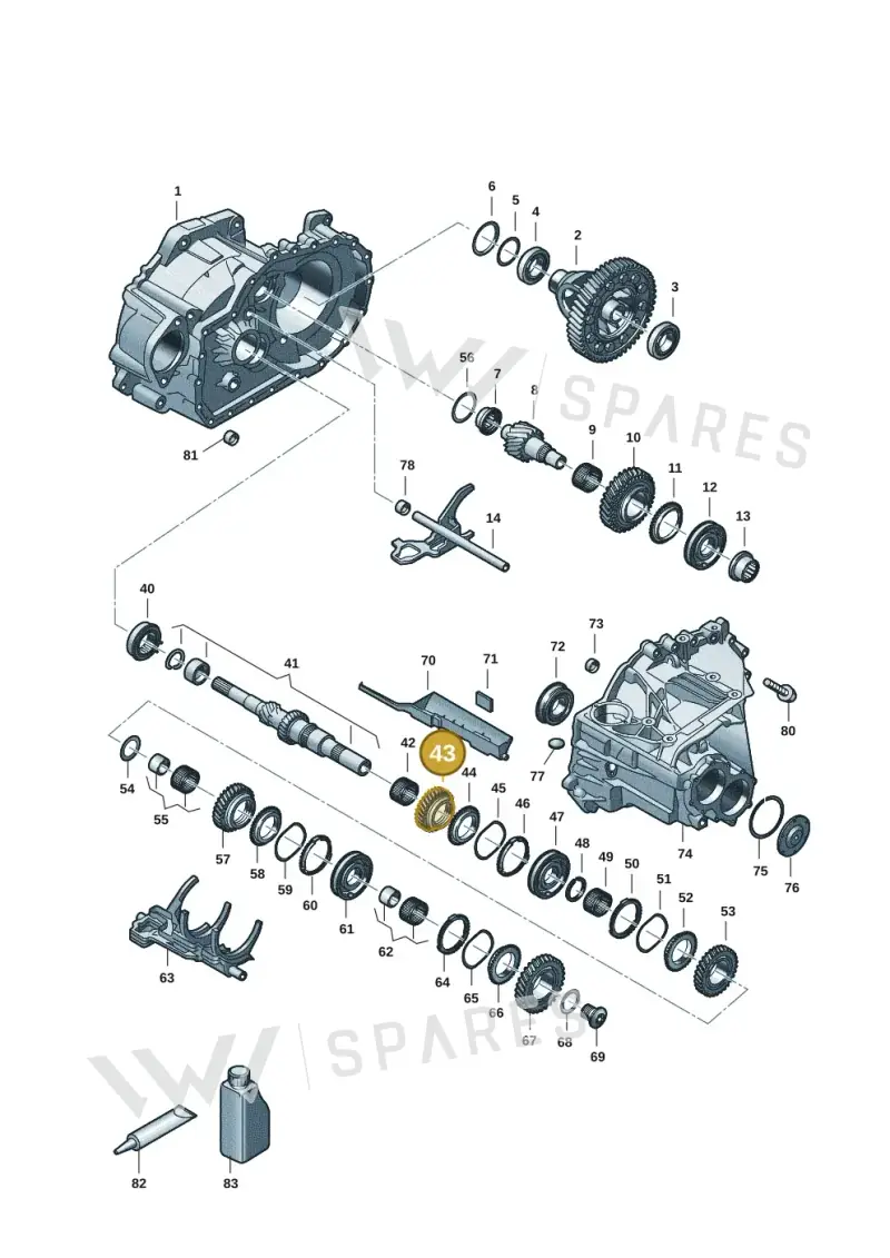 0C9311131N — Skoda Superb Combi (2015-2024) diagram 2ga311150, position 43