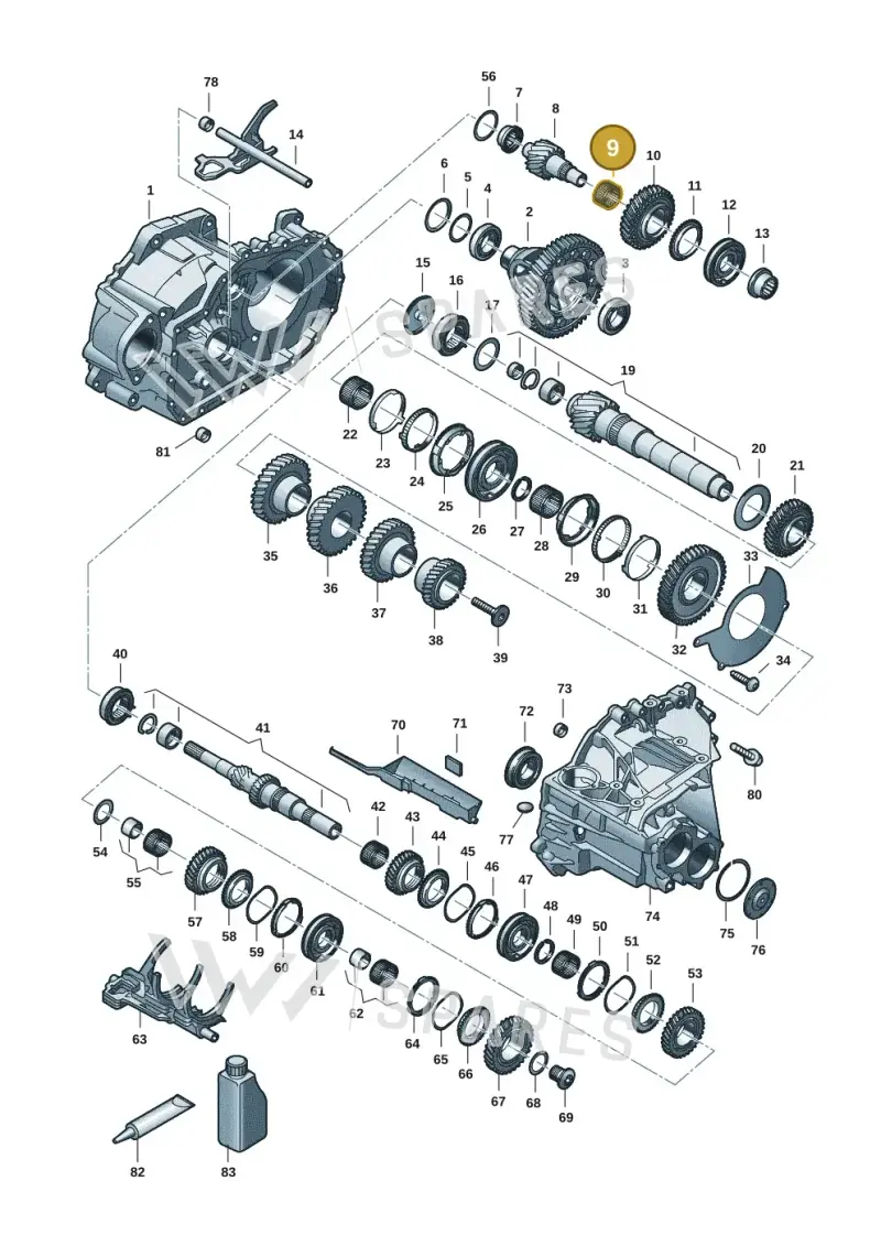 0C9311525B — Skoda Octavia (2019-2024) diagram 5h0311150, position 9