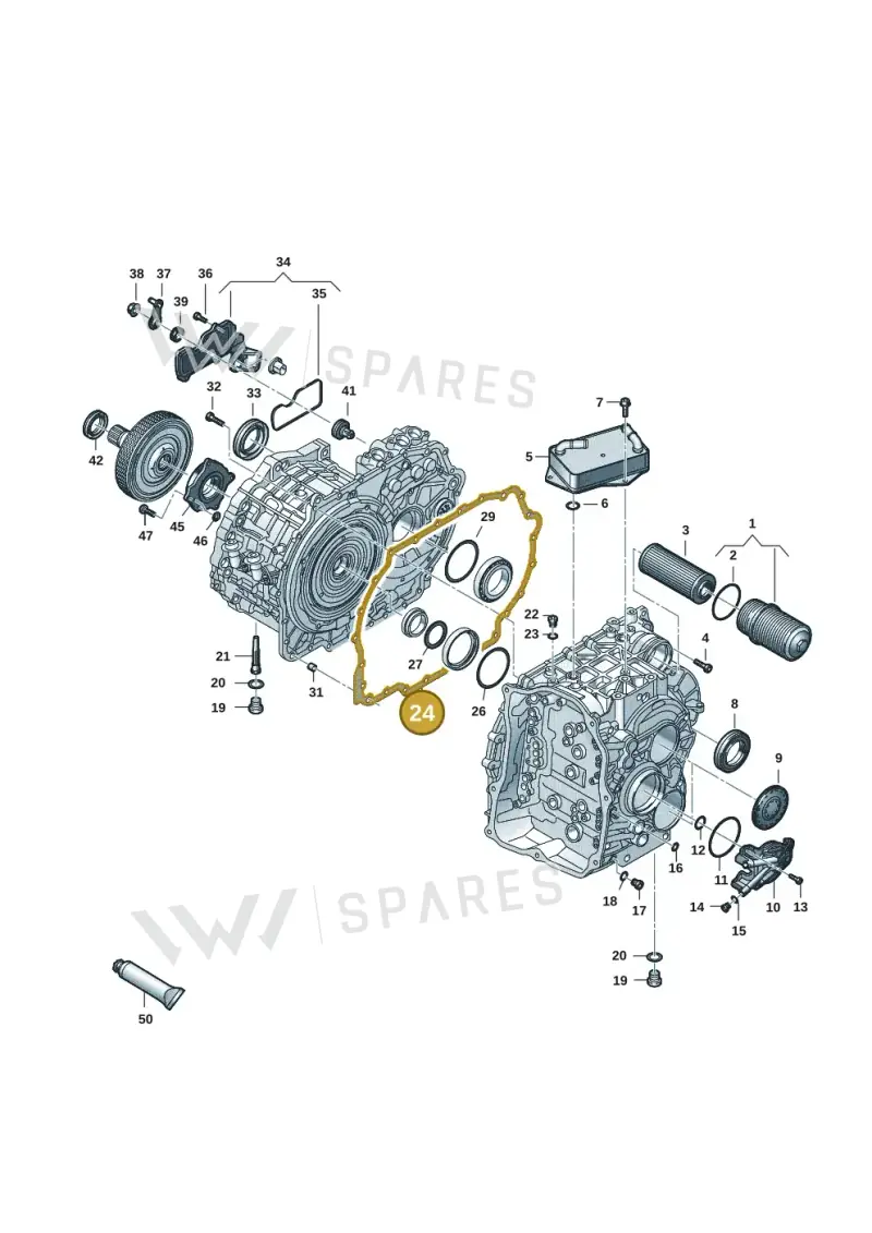 0DD301811B — Skoda Octavia (2019-2024) diagram 827300703, position 24