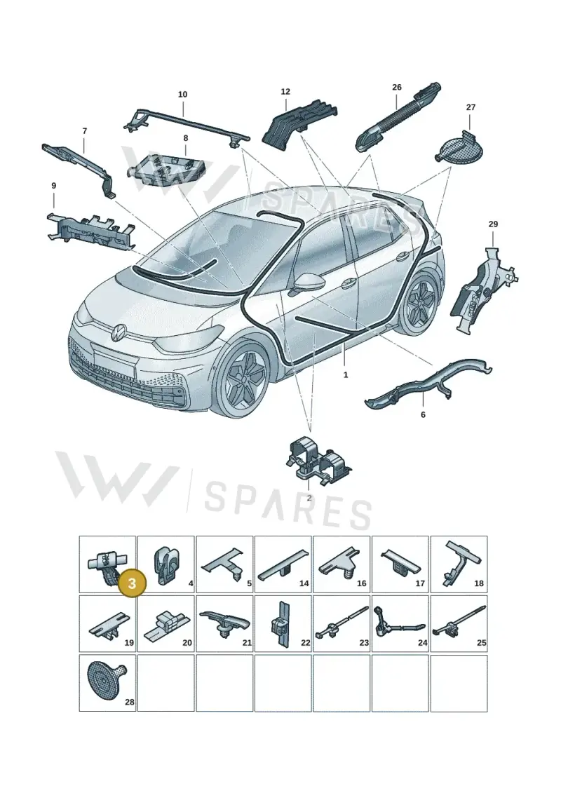 10A867280 — Skoda Enyaq (2020-) diagram 10a971091, position 3
