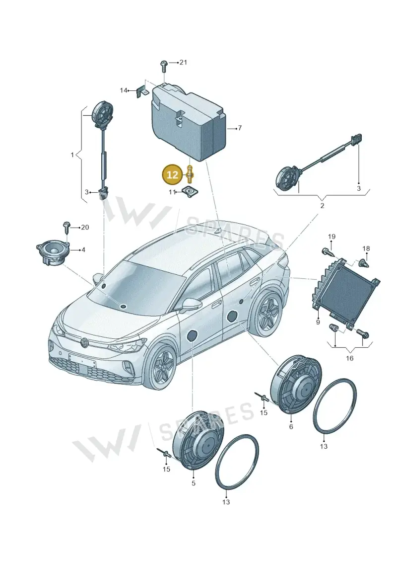 10A971497 — Skoda Enyaq (2020-) diagram 11a035035, position 12