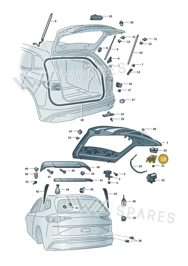 11A827505 — Skoda Enyaq (2020-) diagram 50a827000, position 19