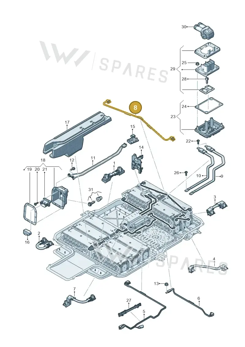 12E915154H — Skoda Citigo (2019-2021) diagram 899915075, position 8