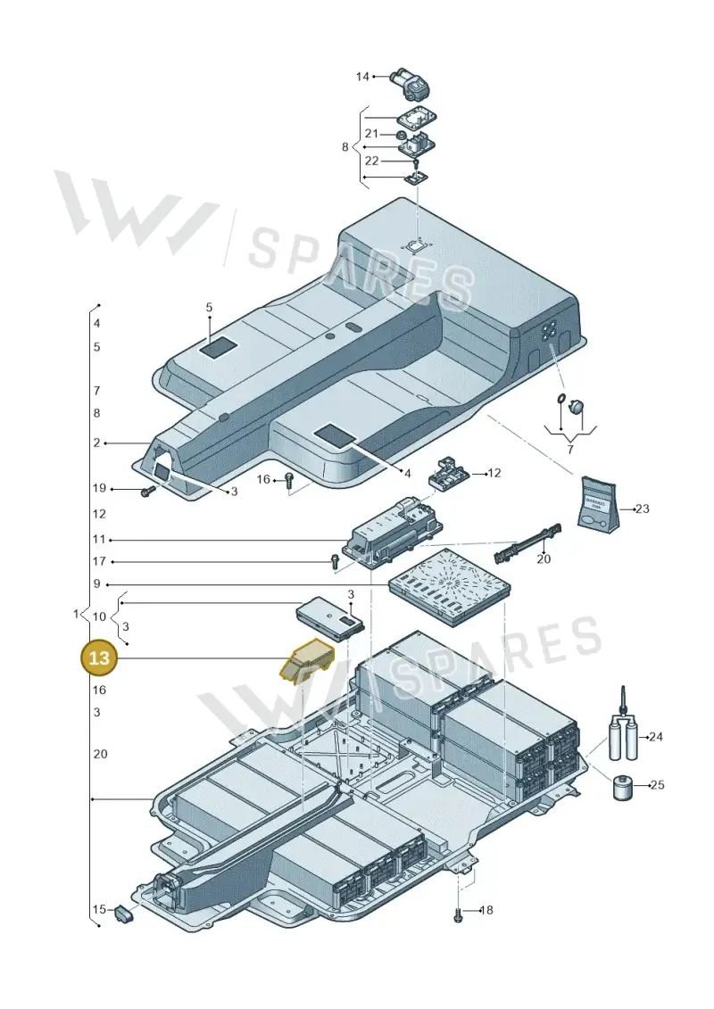 12E915343P — Skoda Citigo (2019-2021) diagram 899915055, position 13