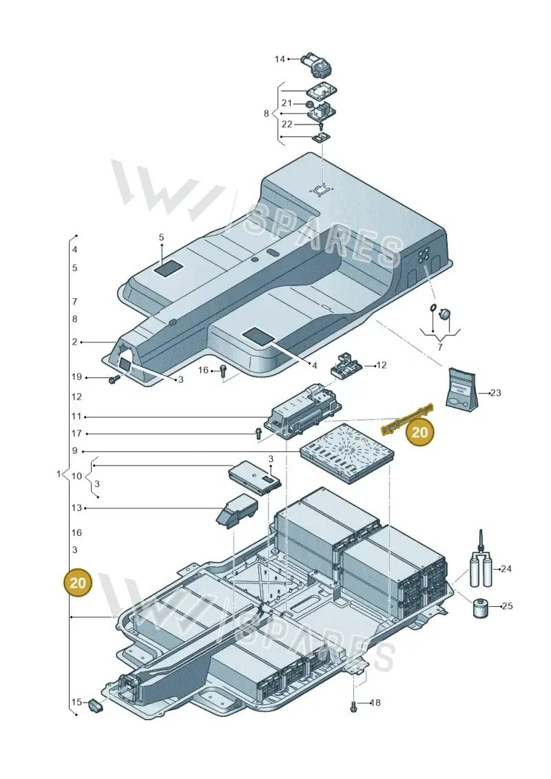 12E915346AB — Skoda Citigo (2019-2021) diagram 899915055, position 20