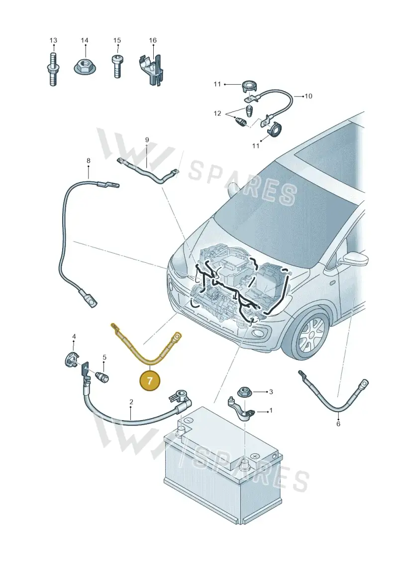 12E971237L — Skoda Citigo (2019-2021) diagram 772971010, position 7