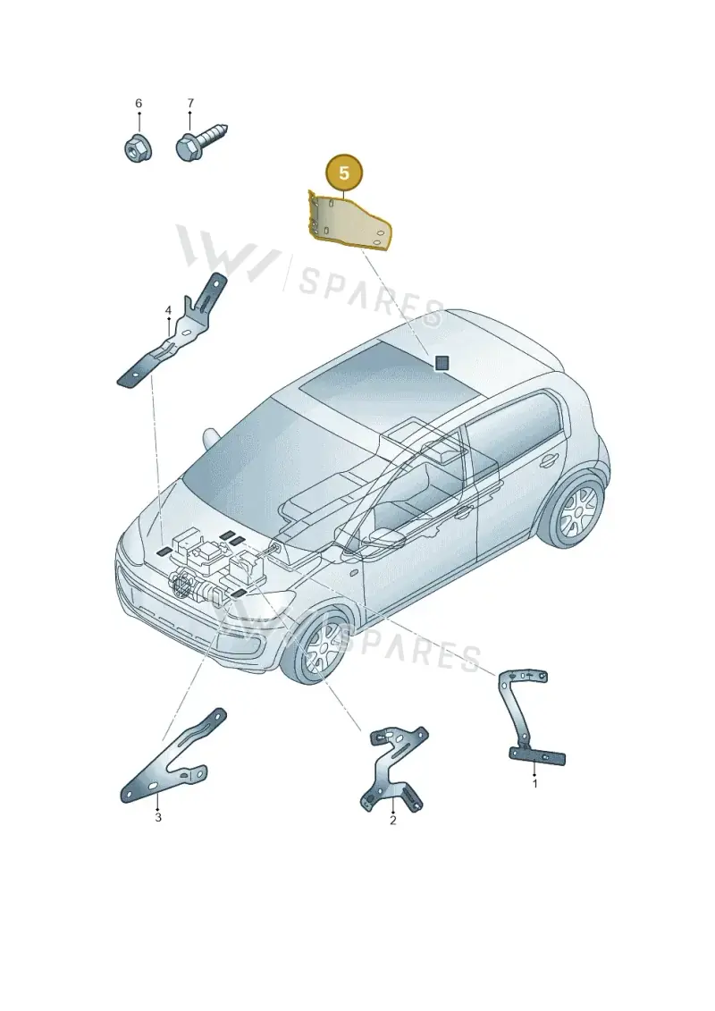 12E971592A — Skoda Citigo (2019-2021) diagram 772971400, position 5