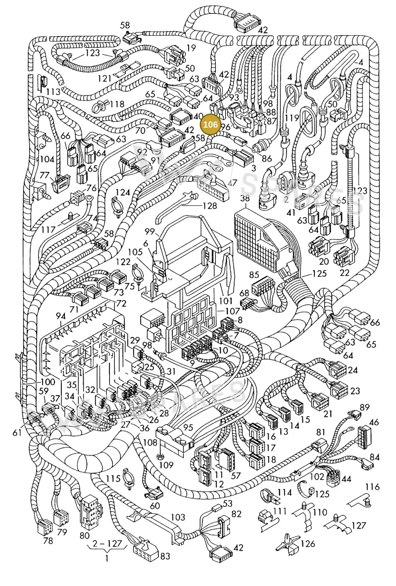 161971990A — Skoda FABIA/COMBI            05> (2004-) diagram 225971850, position 106
