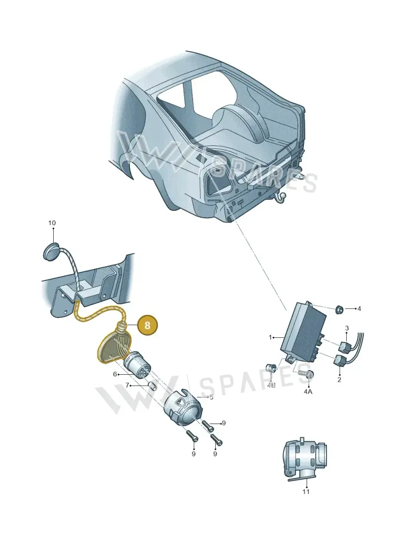 1C0945527 — Skoda Octavia (2017-2020) diagram 419945550, position 8