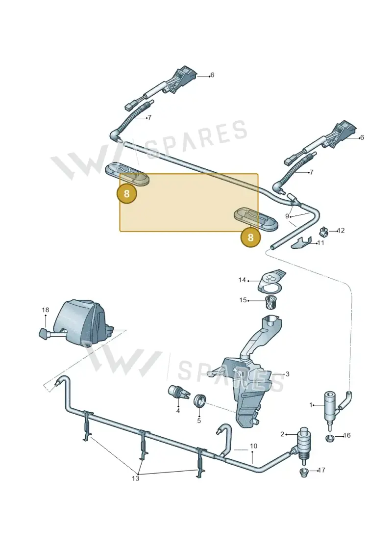 1C0955440 — Skoda SUPERB                 02> (2001-) diagram 265955100, position 8