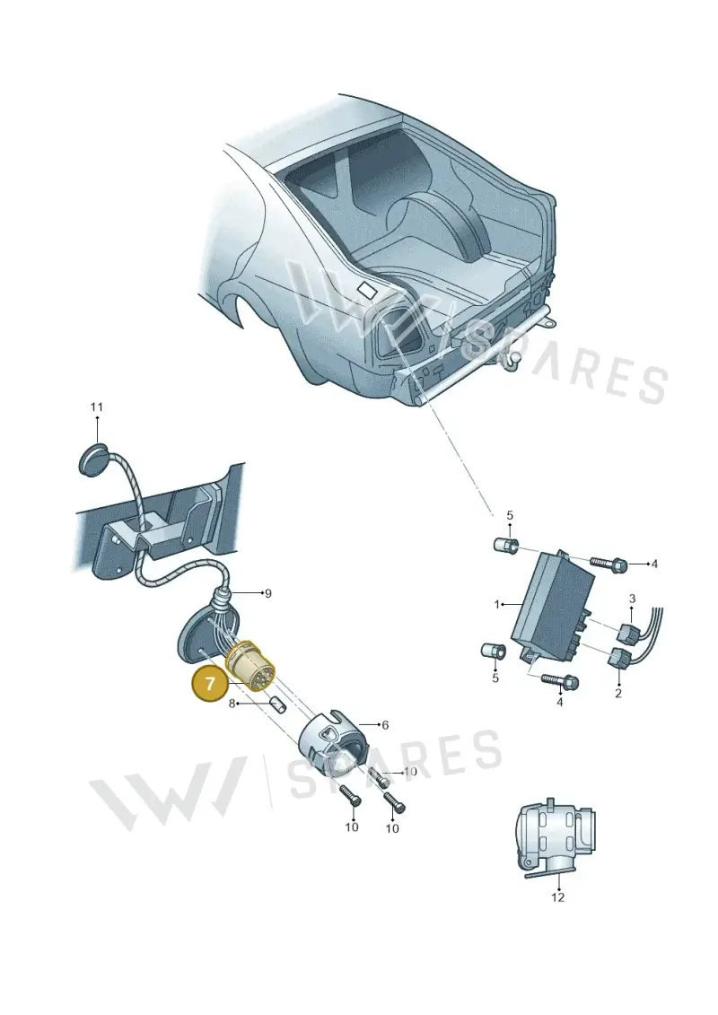 1C0971978 — Skoda Superb (2013-2015) diagram 632945550, position 7