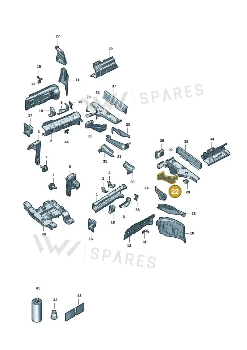 1EA803871 — Skoda Enyaq (2020-) diagram 10a803000, position 22