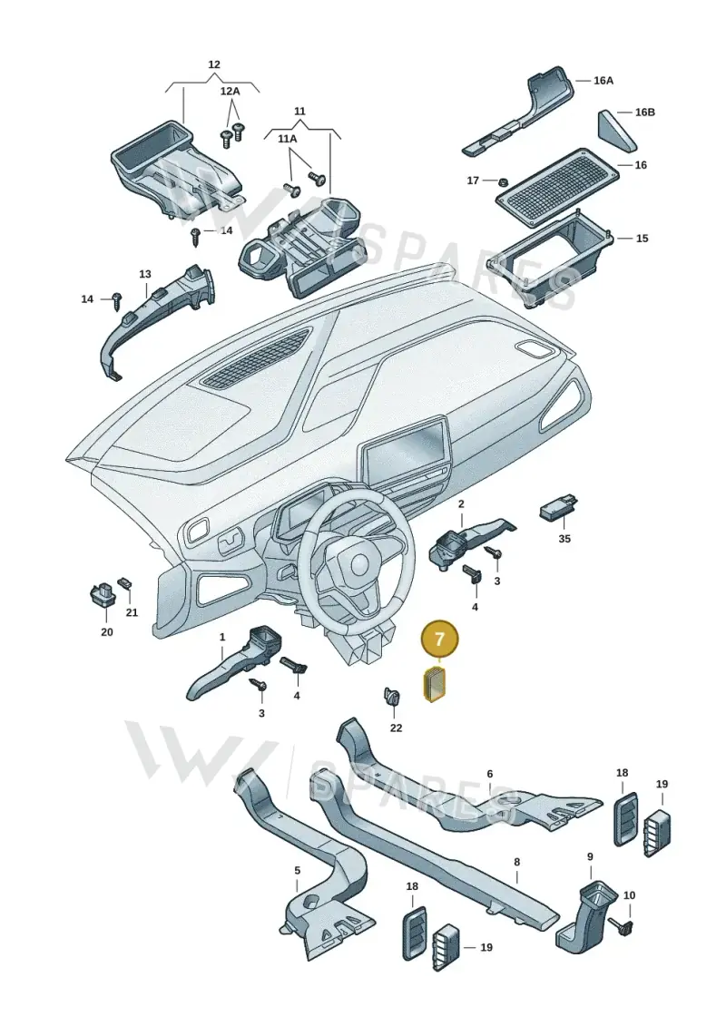 1EA819663A — Skoda Enyaq (2020-) diagram 50a819010, position 7
