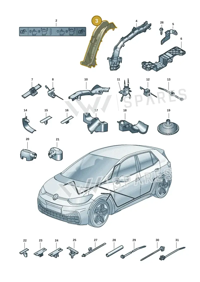 1EA971445 — Skoda Enyaq (2020-) diagram 10a972001, position 3