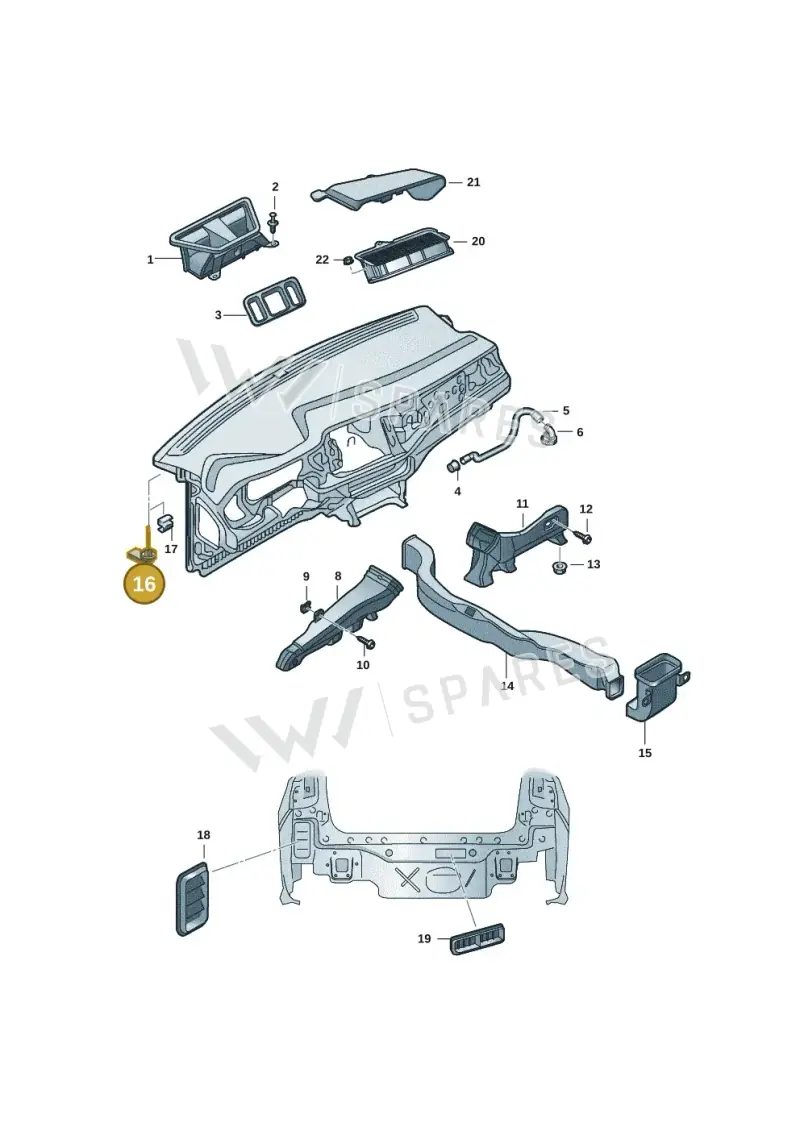 1EE907543 — Skoda Kushaq (2021-) diagram 62t819010, position 16