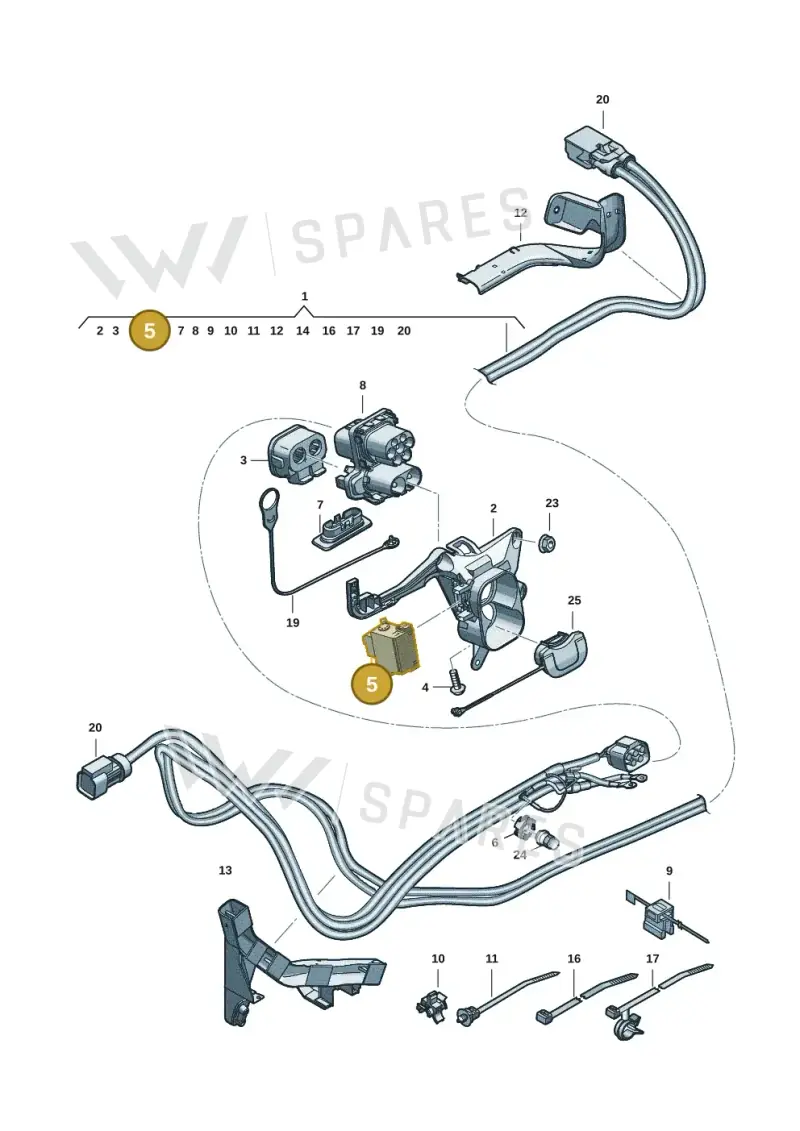 1EE915651 — Skoda Kodiaq (2024-) diagram 57x970150, position 5