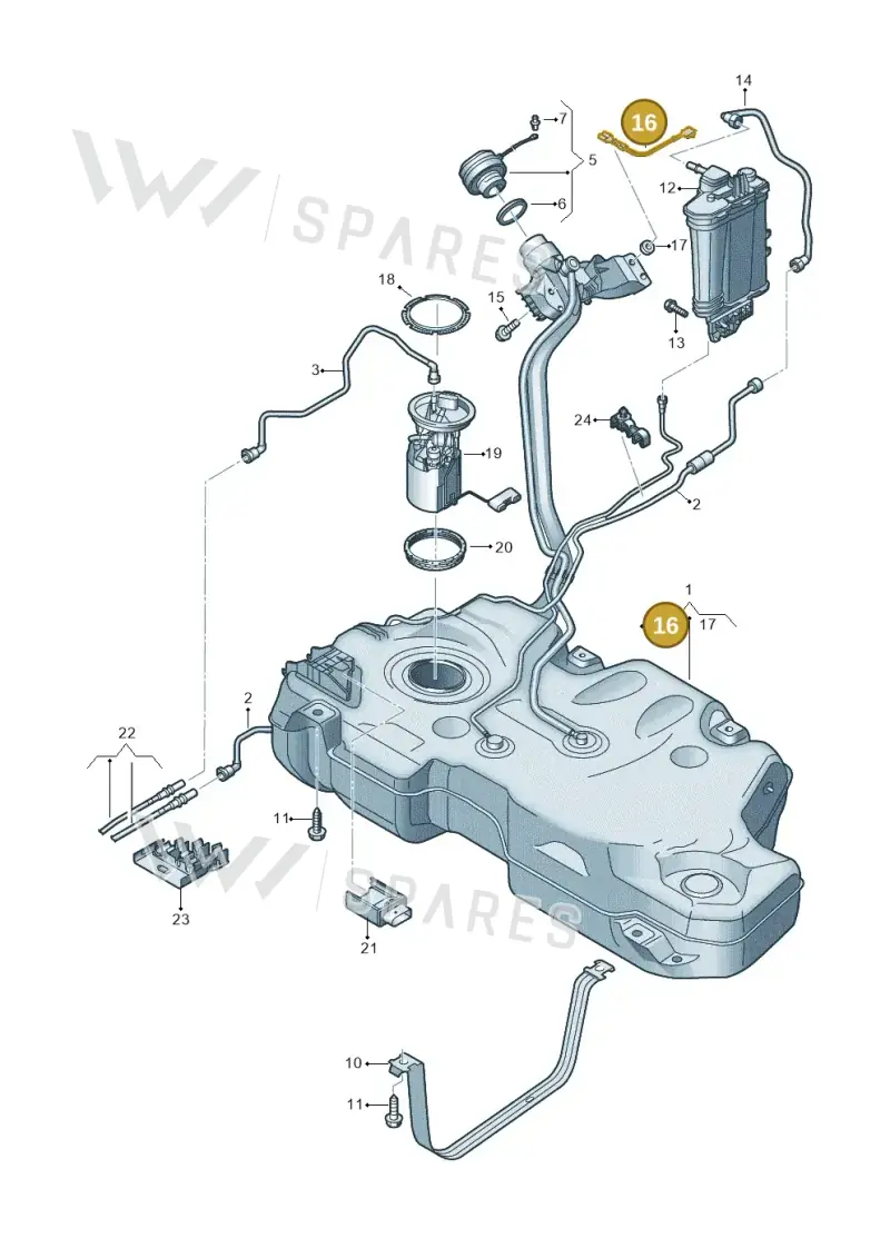 1H9201142B — Skoda Fabia (2021-) diagram 587201042, position 16