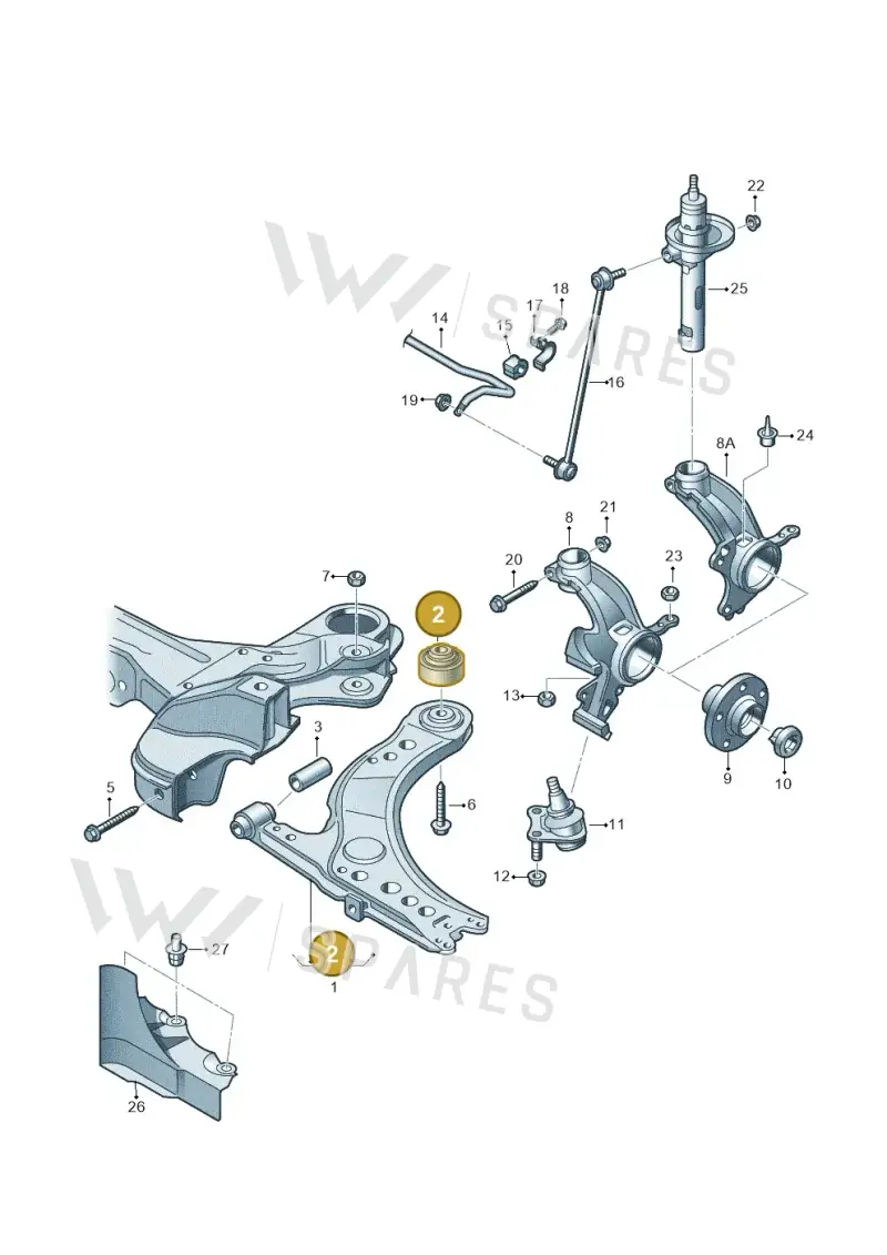 1J0407181 — Skoda Fabia (2014-2022) diagram 657407000, position 2