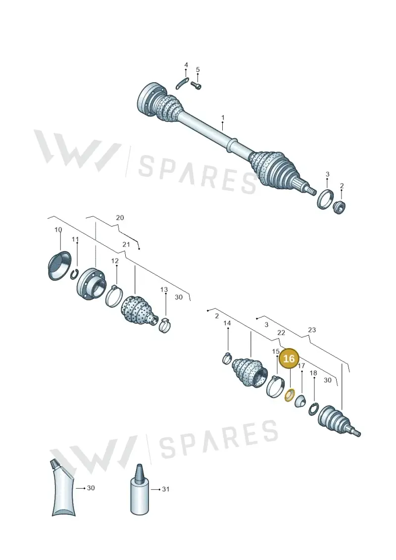 1J0407287 — Skoda Rapid (2012-2022) diagram 672407550, position 16