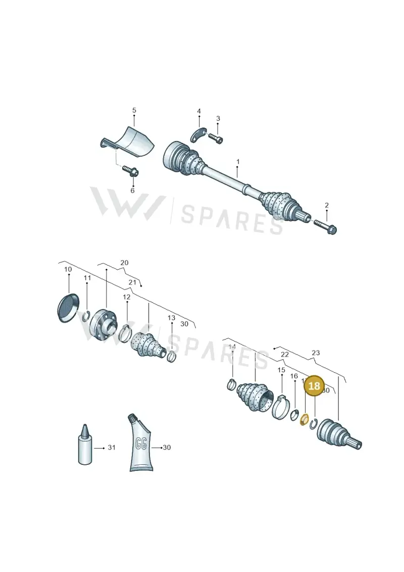 1J0407297 — Skoda Yeti (2013-2017) diagram 459407340, position 18