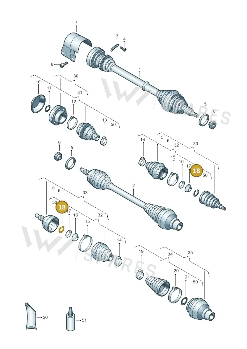 1J0407297 — Skoda Fabia (2014-2022) diagram 773407600, position 18