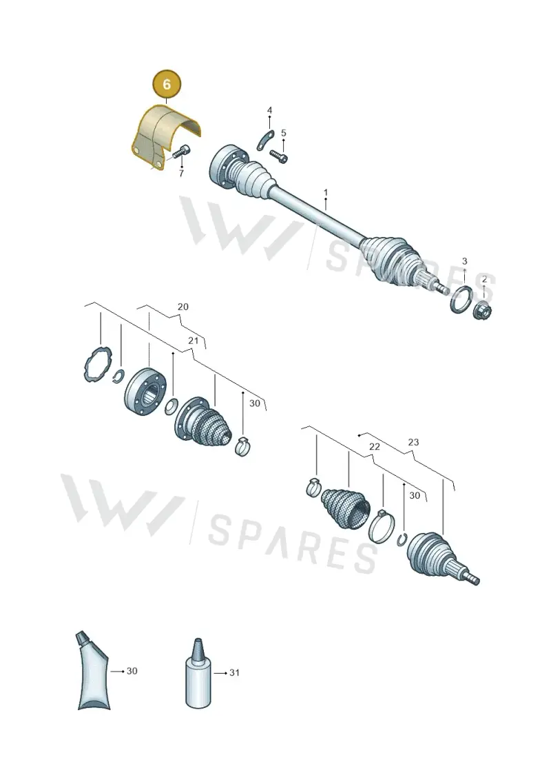 1J0407721C — Skoda Kamiq (2019-) diagram 837407320, position 6