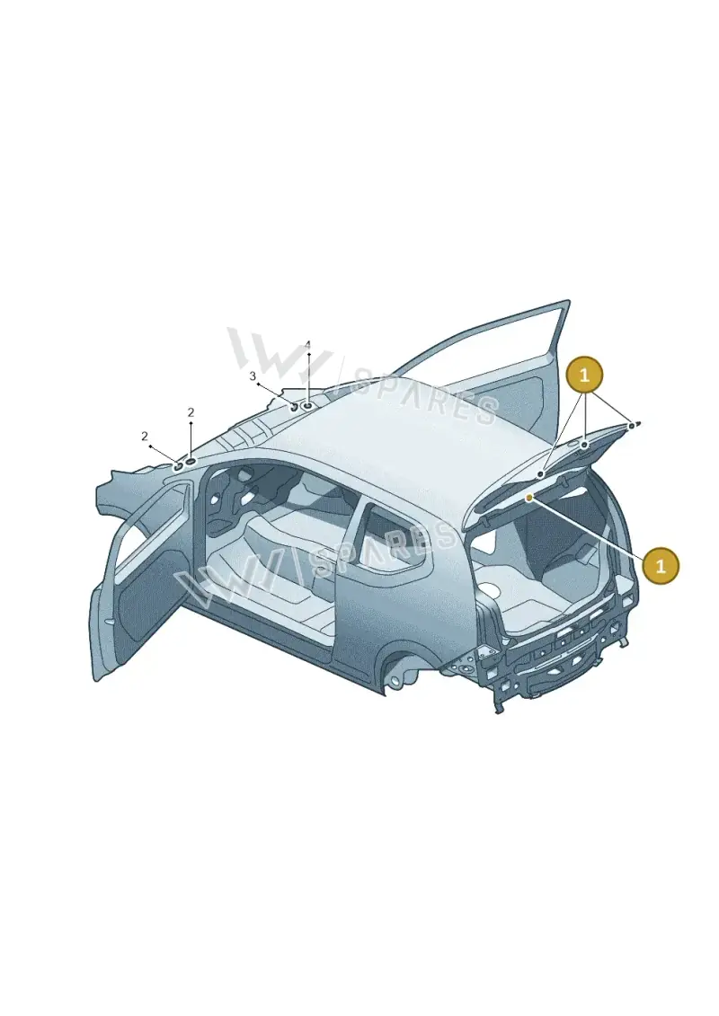 1J0827713 — Skoda Citigo (2019-2021) diagram 723803360, position 1