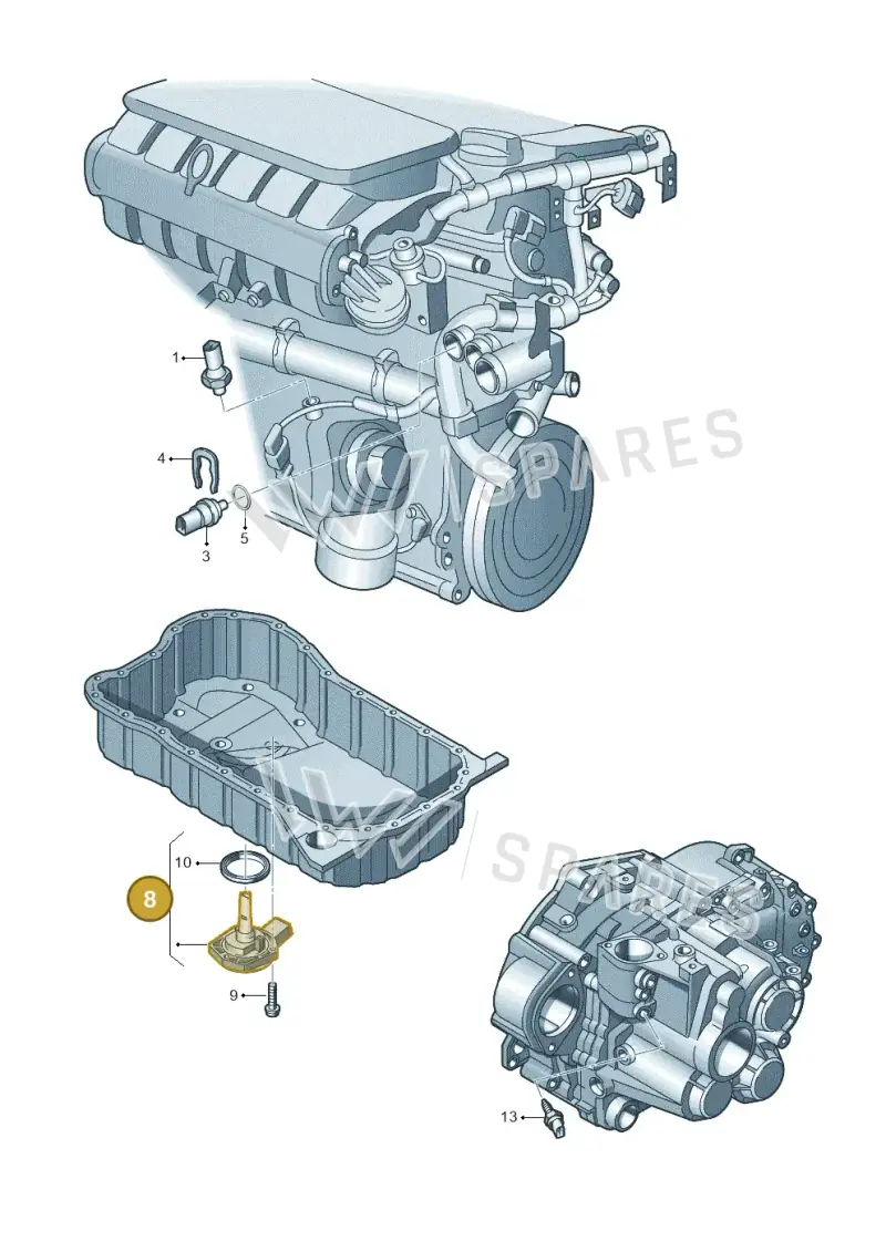 1J0907660F — Skoda Superb (2013-2015) diagram 412919600, position 8