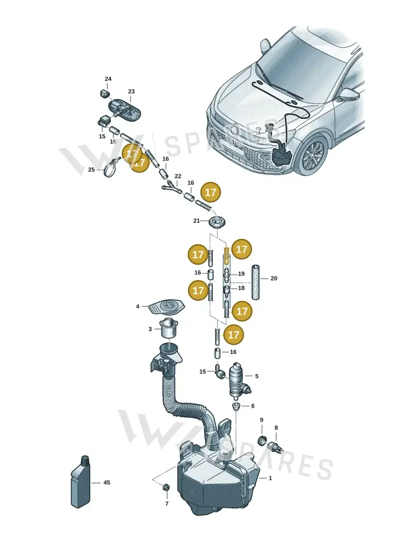 1J0955751D — Skoda Kodiaq (2024-) diagram 57x955100, position 17