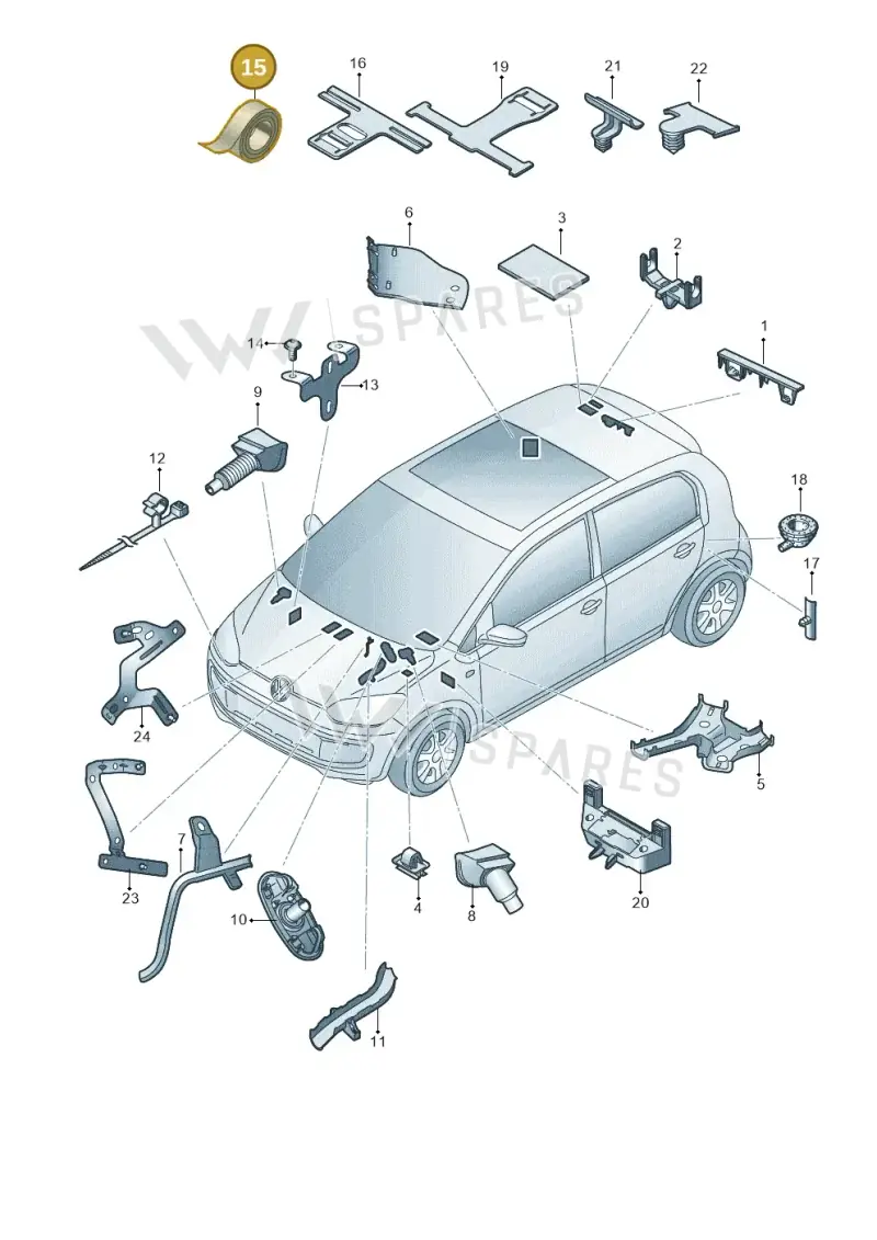 1J0971798C — Skoda Citigo (2019-2021) diagram 772972010, position 15