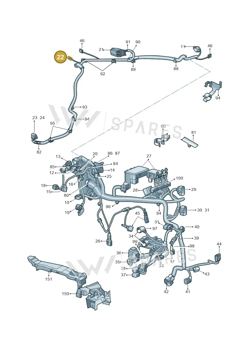 1J0972483A — Skoda Superb (2013-2015) diagram 632971810, position 22