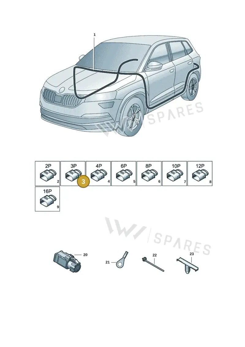 1J0972753 — Skoda Kodiaq (2018-2022) diagram 804971088, position 3