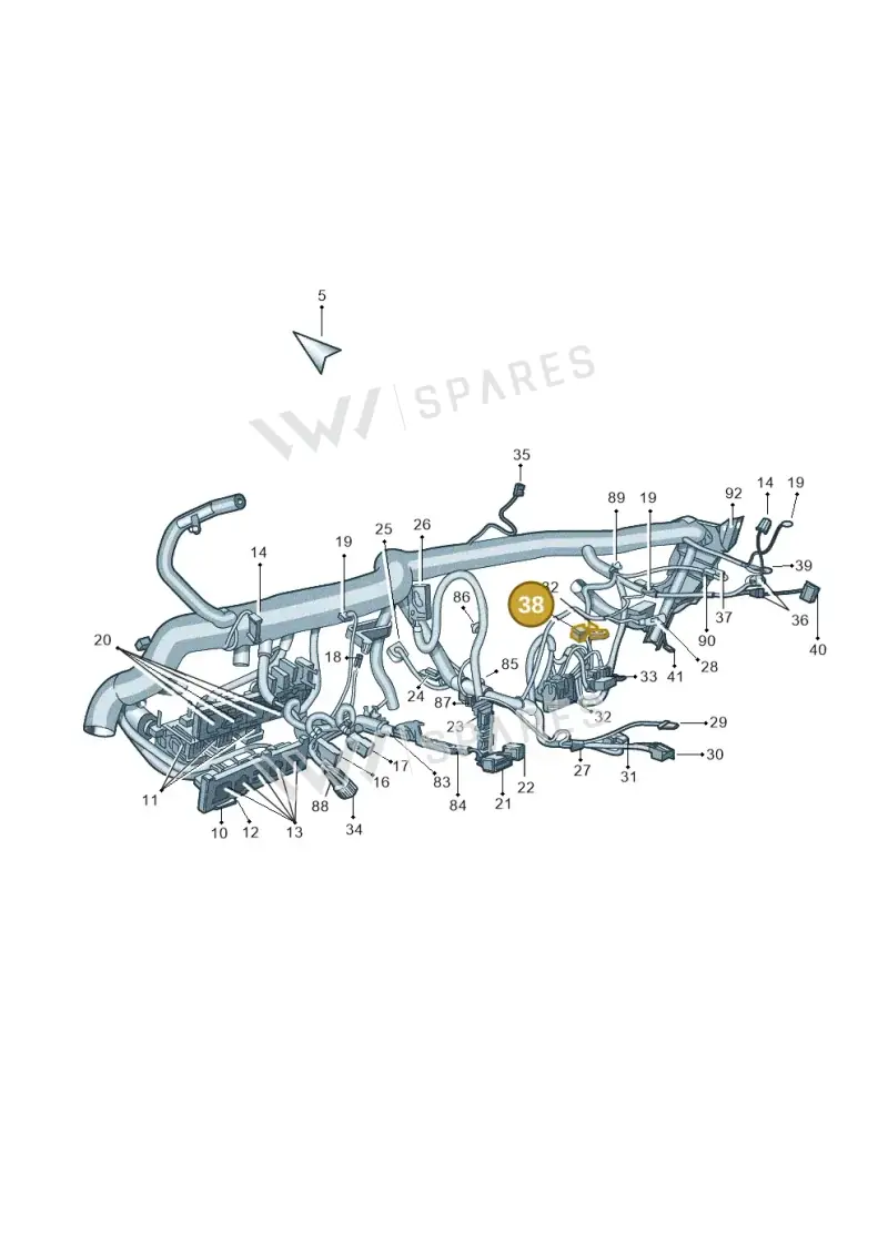 1J0972775 — Skoda Superb (2013-2015) diagram 632971870, position 38
