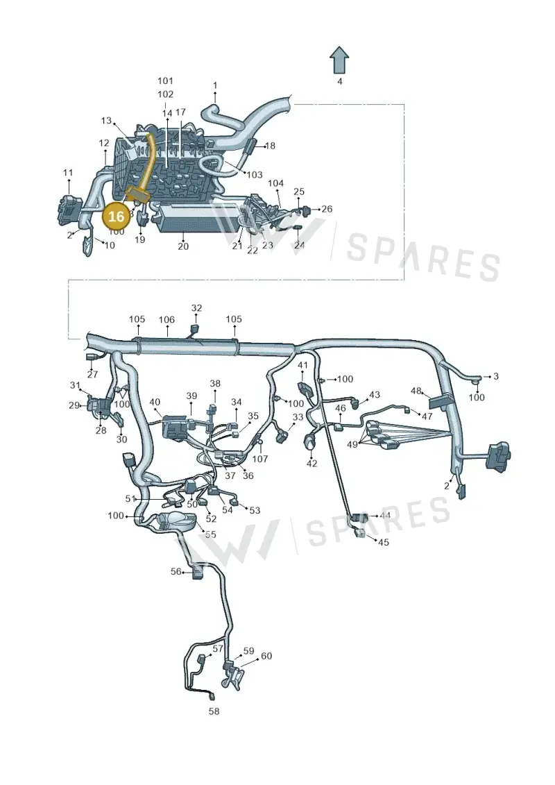 1J0972999 — Skoda Rapid (2012-2022) diagram 740971850, position 16