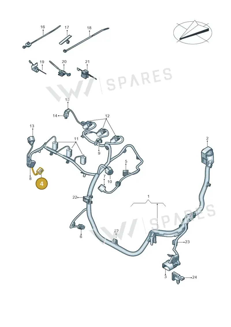1J0973081 — Skoda Fabia (2021-) diagram 837971030, position 4